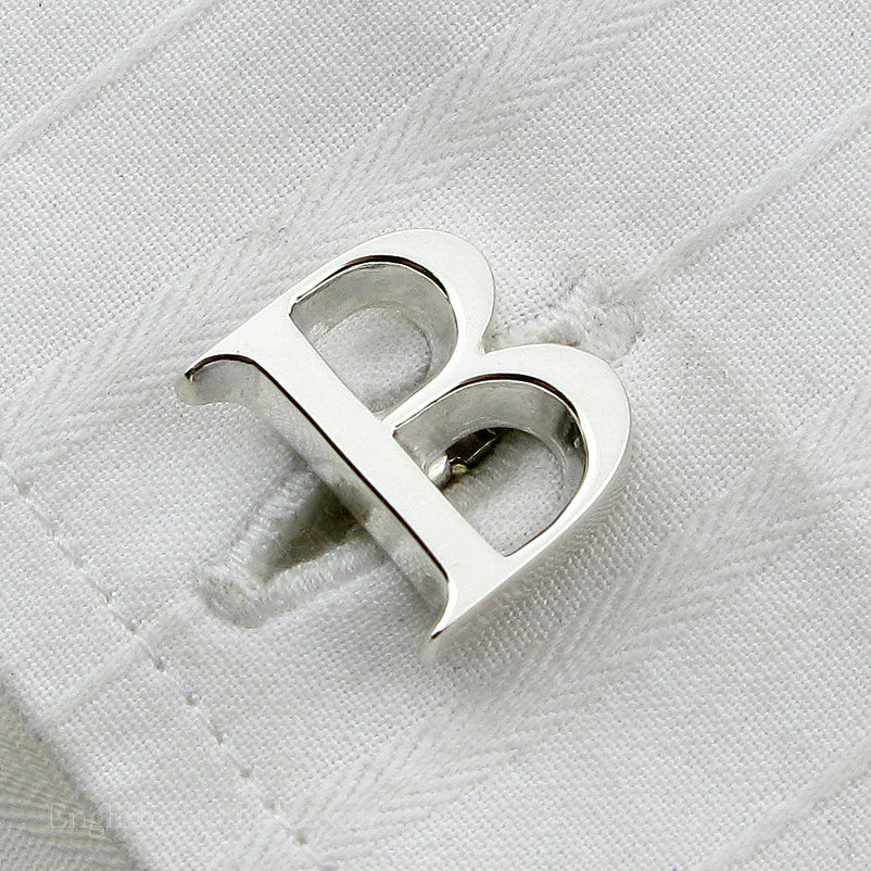 Initial Cufflinks in Silver