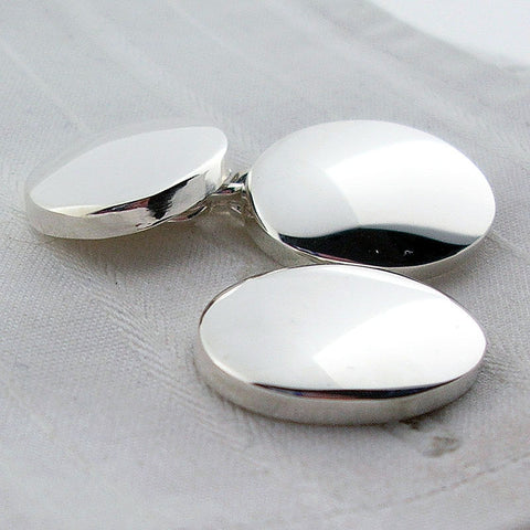 domed oval cufflinks