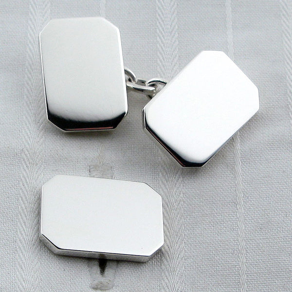 Rectangle chain cufflinks