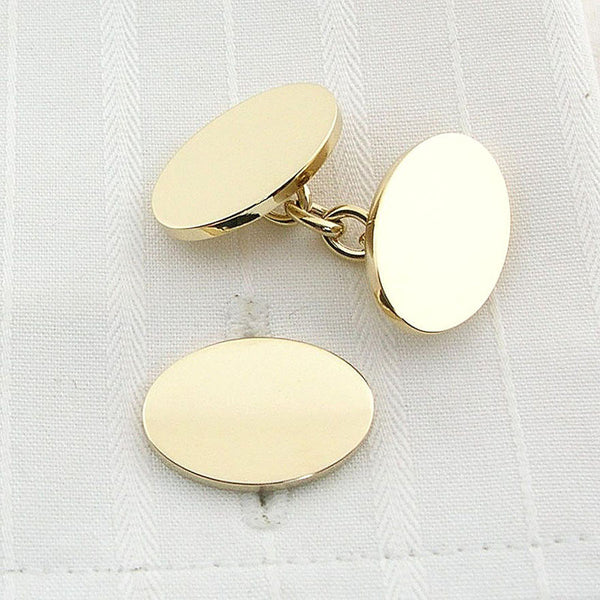 9ct gold chain cufflinks