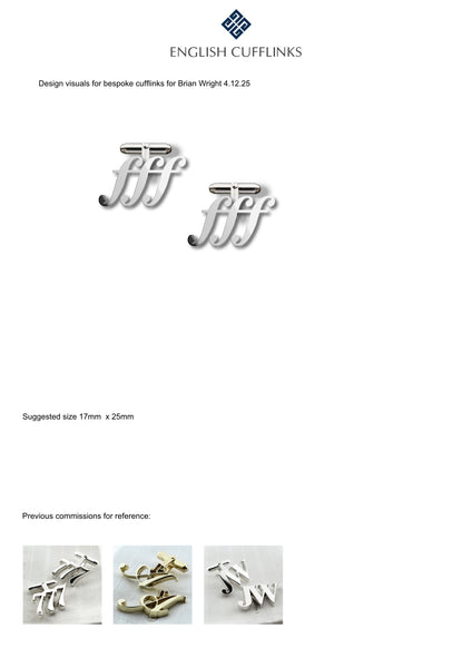 Bespoke Fortississimo cufflinks
