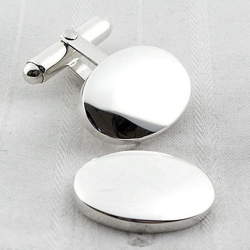 Domed oval swivel cufflinks next day Special Delivery