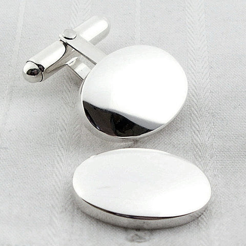 Domed oval swivel cufflinks next day Special Delivery