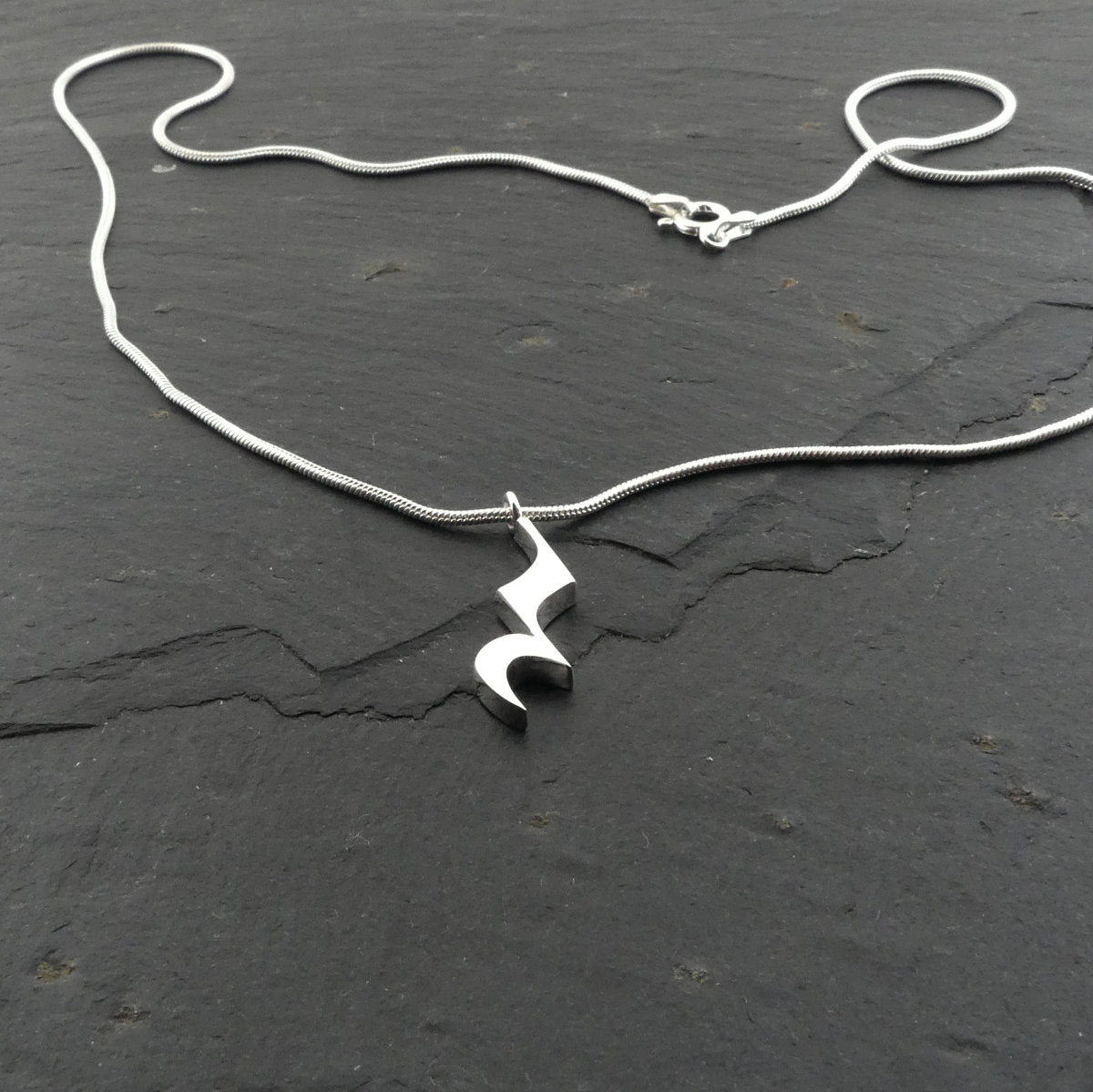 Rest Silver Necklace