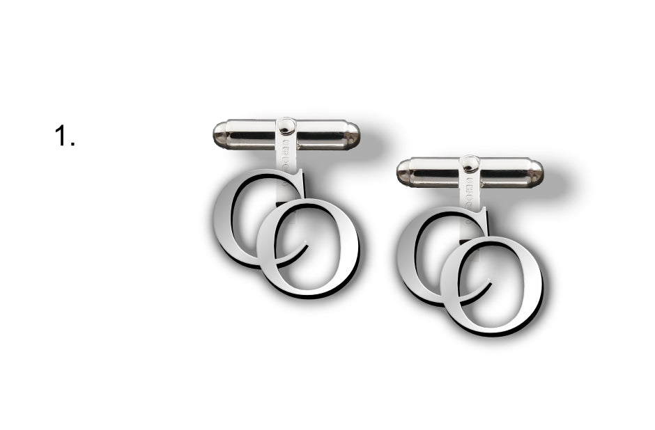 Bespoke initial cufflinks CO