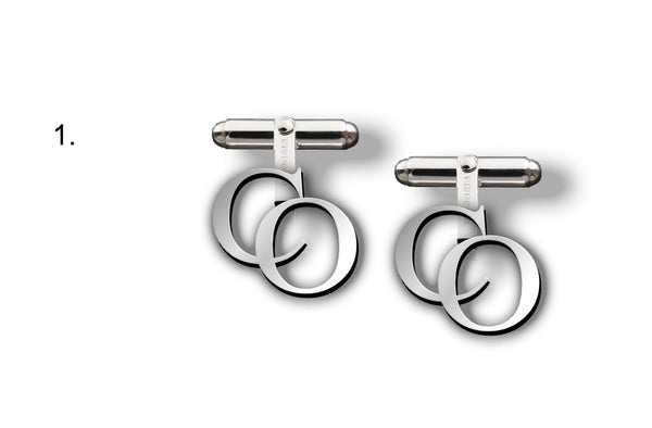 Bespoke initial cufflinks CO