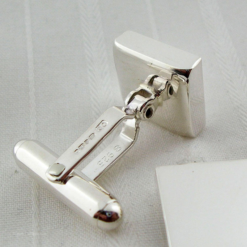 backs of solid square cufflinks