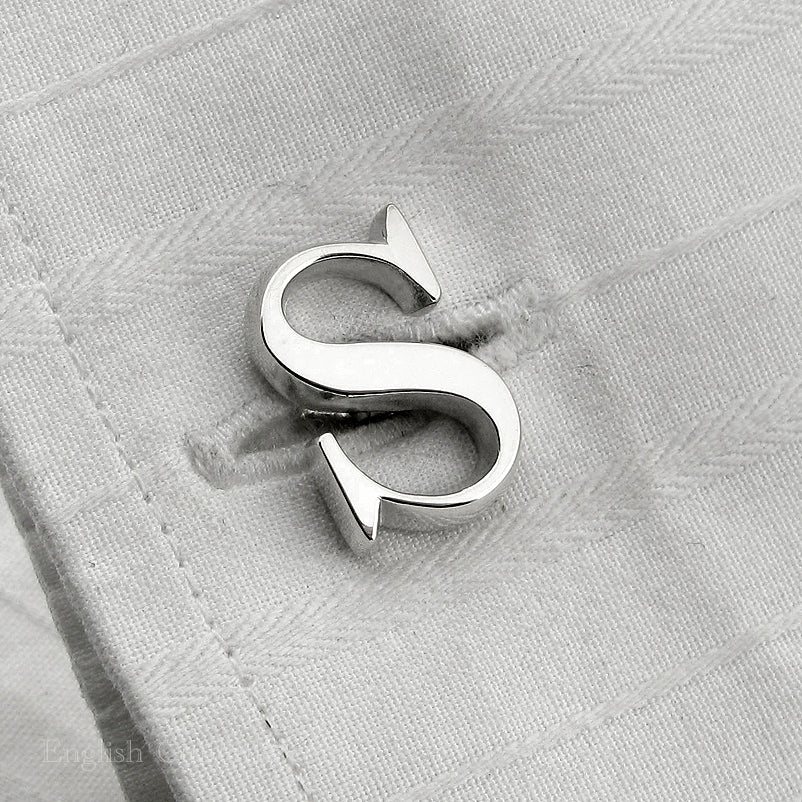 Initial Cufflinks in Silver